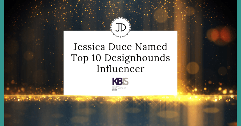 Jessica Duce Named Top 10 Designhounds Influencer for KBIS