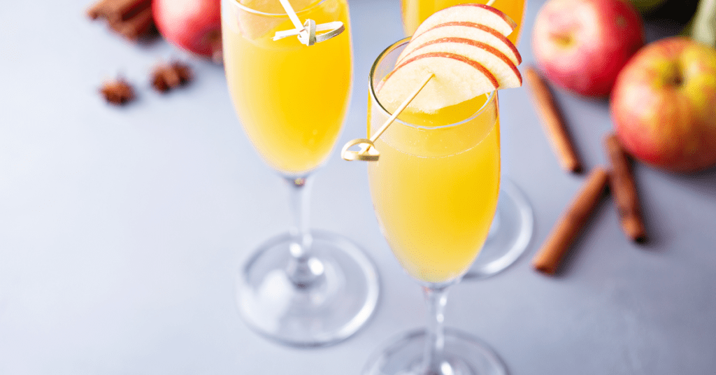 apple cider mimosa jduce design happy hour cocktail recipes