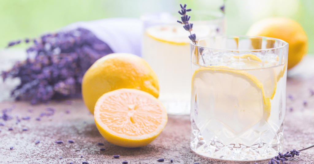 Happy Hour Cocktail Recipe Lavender and Lemon Sparkler