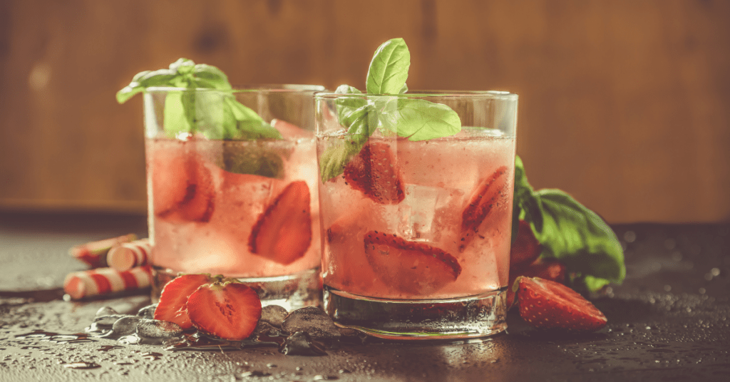 Website Happy Hour Strawberry Basil Gin Smash